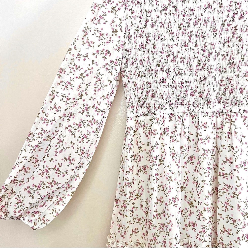 Petal & Pup Floral Cream Dress - Picture 7 of 15
